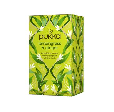 Pukka Lemongrass & Ginger organiczna herbatka z trawą cytrynową i imbirem 20 torebek