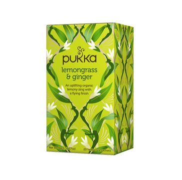 Pukka Lemongrass & Ginger organiczna herbatka z trawą cytrynową i imbirem 20 torebek