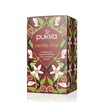 Pukka Vanilla Chai organiczna herbatka z cynamonem i wanilią 20 torebek