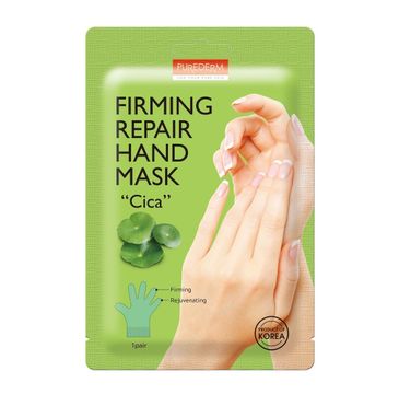 Purederm Firming Repair Hand Mask “Cica” ujędrniająco-regenerująca maseczka do dłoni z wąkrotką azjatycką (1 para)