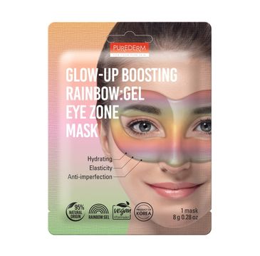 Purederm Glow-Up Boosting Rainbow wegańska hydrożelowa maska na oczy (8 g)