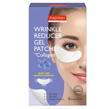 Purederm Wrinkle Reducer Gel Patches żelowe płatki pod oczy Kolagen (6 szt.)
