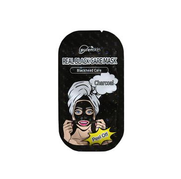 Purenskin Real Black Care Mask maseczka złuszczająca Charcoal (10 g)