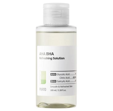 PURITO AHA BHA Refreshing Solution złuszczająco-odświeżający płyn z AHA BHA 100ml