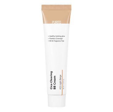 PURITO Cica Clearing BB Cream regenerujący krem BB z wąkrotą azjatycką #21 Light Beige 30ml