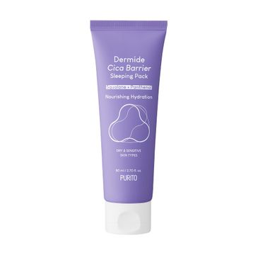 Purito Dermide Cica Barrier Sleeping Pack krem regenerujący na noc z ekstraktem z wąkroty azjatyckiej (80 ml)