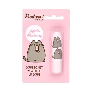 Pusheen Lip Scrub peeling do ust w sztyfcie Blueberry (3.8 g)