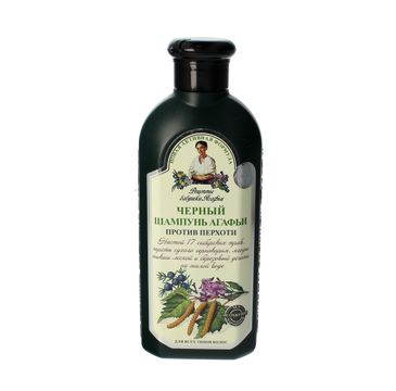 Receptury Babuszki Agafii szampon przeciwłupieżowy ziołowy czarny (350 ml)