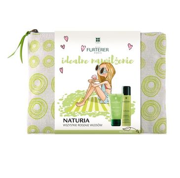 Rene Furterer Naturia zestaw Szampon ułatwiający rozczesywanie 50ml + suchy szampon 75ml + kosmetyczka
