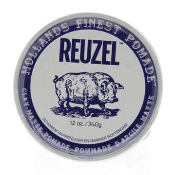 Reuzel Hollands Finest Pomade Clay Matte Pomade matująca glinka do włosów na bazie wody 340g