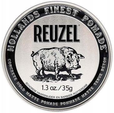 Reuzel Hollands Finest Pomade Concrete Hold Matte matująca pomada do włosów na bazie wody 35g