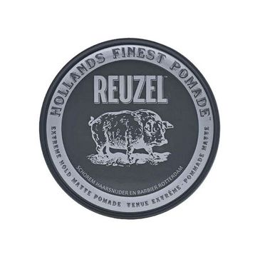 Reuzel Hollands Finest Pomade mocno utrwalająca pomada na bazie wody Black 113g