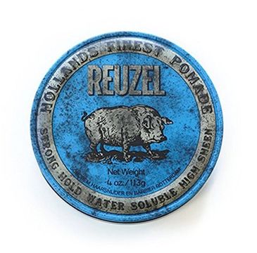 Reuzel Hollands Finest Pomade mocno utrwalająca pomada na bazie wody Blue 113g