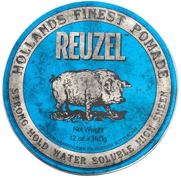 Reuzel Hollands Finest Pomade mocno utrwalająca pomada na bazie wody Blue 340g