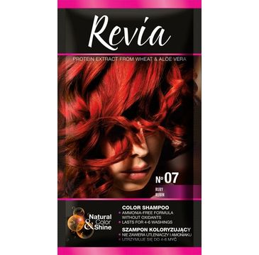 Revia – Szampon koloryzujący do włosów nr 07 Rubin (1 op.)