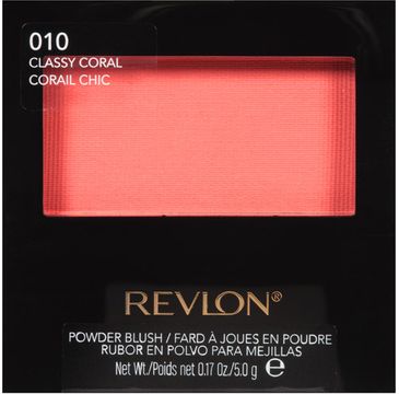 Revlon Powder Blush róż do policzków nr 010 Classy Coral (5 g)
