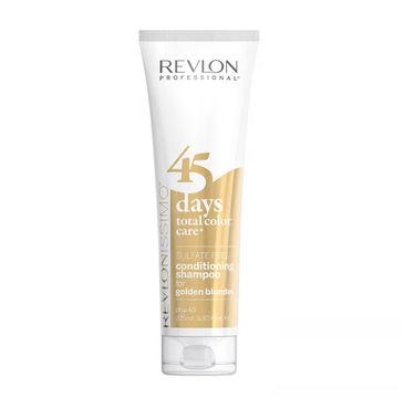 Revlon Professional Revlonissimo 45 Days Conditioning Shampoo szampon i odżywka podtrzymująca kolor Golden Blondes 275ml