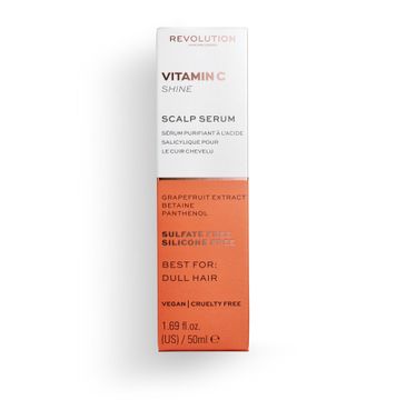 Revolution Haircare Vitamin C Shine Scalp Serum nadające połysk serum do włosów matowych i zmęczonych (50 ml)