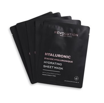 Revolution Skincare Hyaluronic Acid Hydrating Sheet Mask nawilżająca maseczka w płachcie z kwasem hialuronowym (5 szt.)