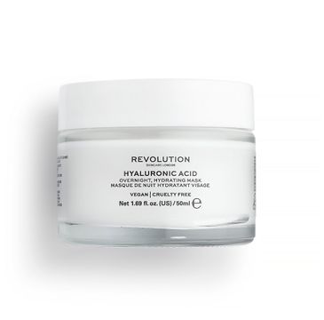 Revolution Skincare Hyaluronic Acid Overnight Hydrating Mask nawilżająca maska na noc z kwasem hialuronowym (50 ml)