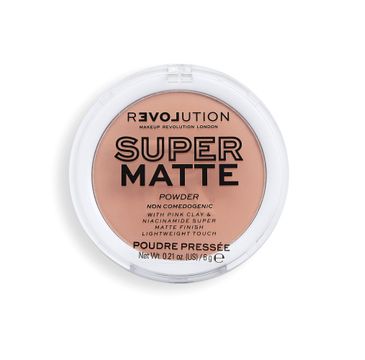 Makeup Revolution Super Matte Pressed Powder Puder matujący Medium Tan (6 g)