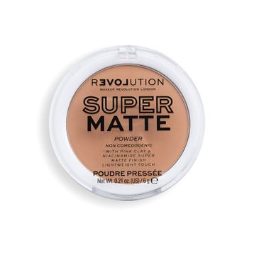 Makeup Revolution Super Matte Pressed Powder Puder matujący Tan (6 g)