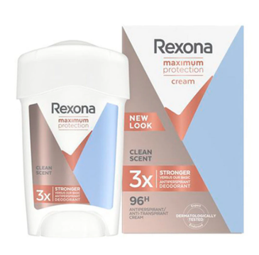 Rexona Maximum Protection Clean Scent bloker potu w kremowym sztyfcie dla kobiet (45 ml)