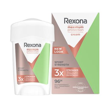 Rexona Maximum Protection Sport Strenght bloker potu w kremowym sztyfcie dla kobiet (45 ml)