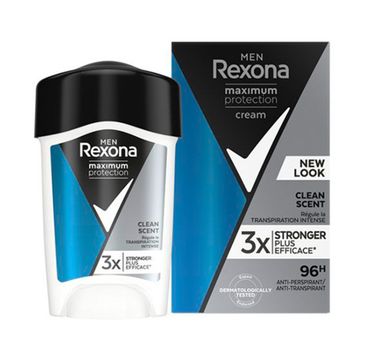 Rexona Men Maximum Protection Clean Scent bloker potu w kremowym sztyfcie dla mężczyzn (45 ml)