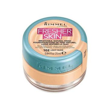 Rimmel Fresher Skin Finish Foundation podkład do twarzy 102 Light Nude 25ml