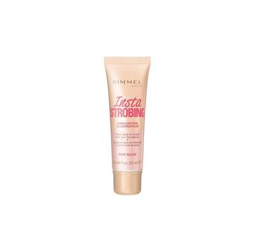 Rimmel Insta Strobing Highlighter płynny rozświetlacz do twarzy Pink Glow 25ml