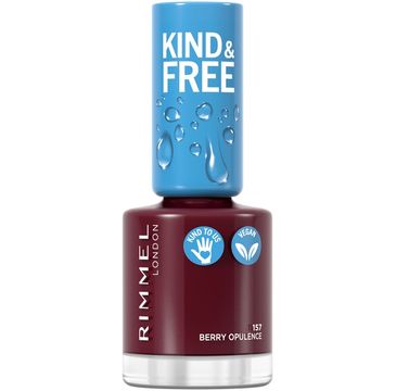 Rimmel Kind & Free wegański lakier do paznokci 157 Berry Opulence (8 ml)