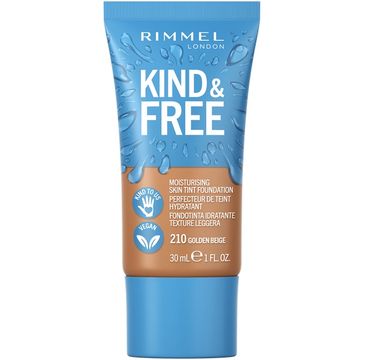 Rimmel Kind & Free wegański podkład nawilżający 210 Golden Beige (30 ml)