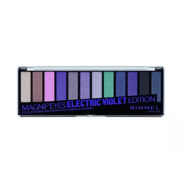 Rimmel Magnif'Eyes Eye Contouring Palette paleta cieni 008 Electric Violet Edition (14.16 g)