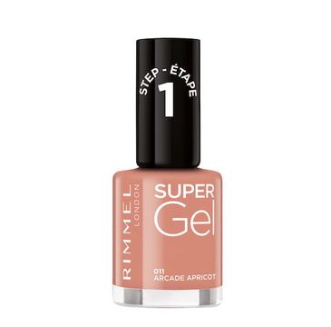 Rimmel Super Gel żelowy lakier do paznokci 011 Arcade Apricot (12 ml)