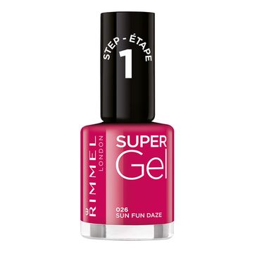 Rimmel Super Gel żelowy lakier do paznokci 026 Sun Fun Daze 12ml