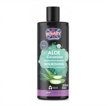 Ronney Aloe Ceramides Professional Shampoo Nourishing nawilżający szampon do włosów suchych i matowych (300 ml)