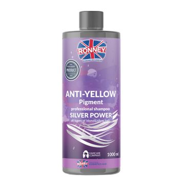 Ronney Anti-Yellow Silver Power Professional Shampoo szampon do włosów blond rozjaśnianych i siwych 1000ml