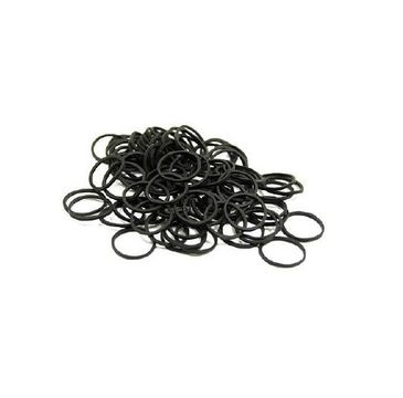 Ronney Elastic Band gumki silikonowe do włosów Czarne RA 00336 (100 g)