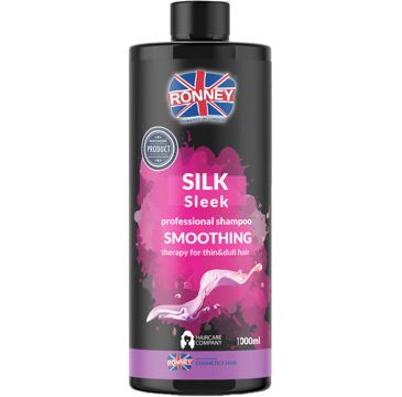 Ronney Silk Sleek Professional Shampoo Smoothing wygładzający szampon do włosów cienkich i matowych 1000ml