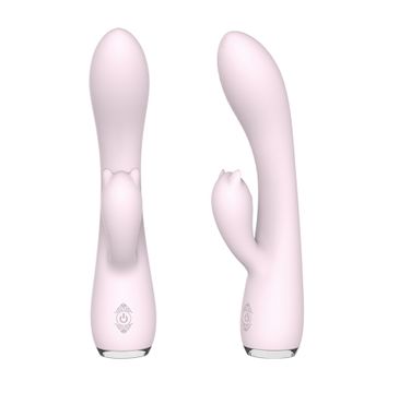 S-HANDE Fanny wibrator podświetlany z 9 trybami wibracji w kształcie królika Light Pink