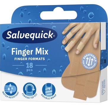 Salvequick Finger Mix plastry 1 op. - 18 szt.