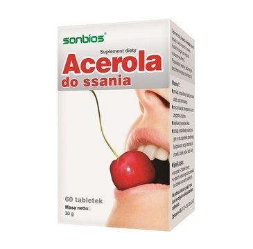 Sanbios Acerola do ssania suplement diety 60 tabletek