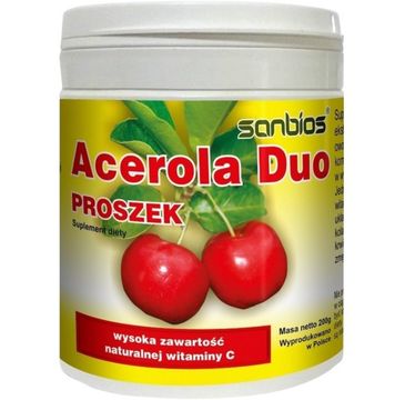 Sanbios Acerola Duo proszek suplement diety 200g