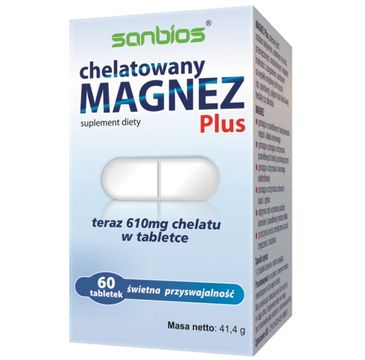 Sanbios Magnez Plus suplement diety 60 tabletek