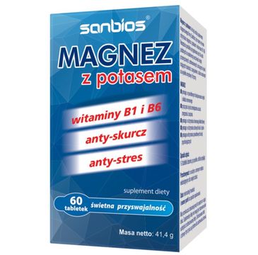 Sanbios Magnez z Potasem suplement diety 60 tabletek