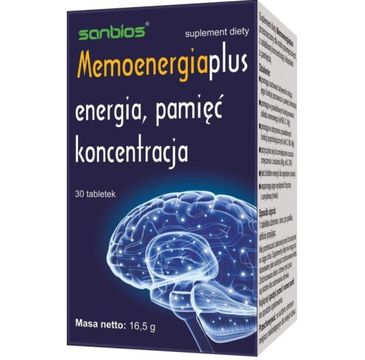 Sanbios Memoenergia suplement diety 30 tabletek