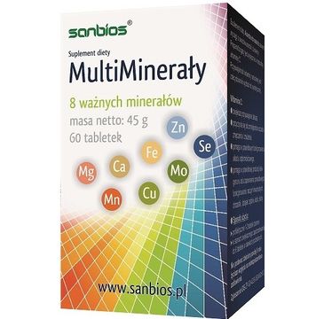 Sanbios Multiminerały suplement diety 60 tabletek