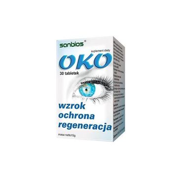 Sanbios Oko wzrok ochrona regeneracja suplement diety 30 tabletek