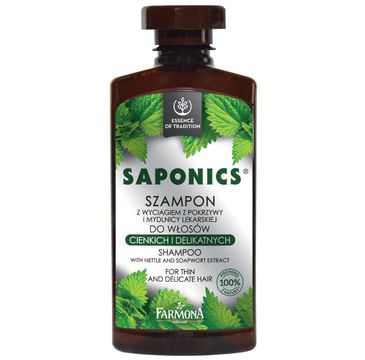 Saponics szampon do włosów cienkich i delikatnych wzmacniający (330 ml)